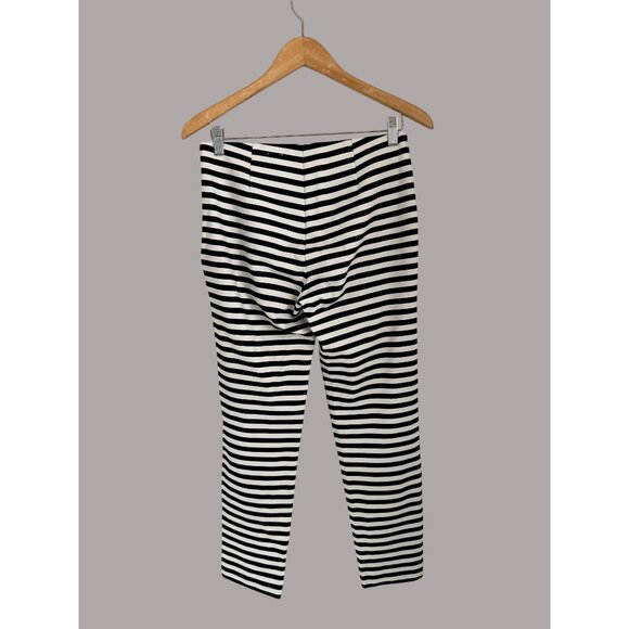 SUMMER - J. McLaughlin Womens Black & White Striped Stretch Pants Size 4 - Picture 5 of 6